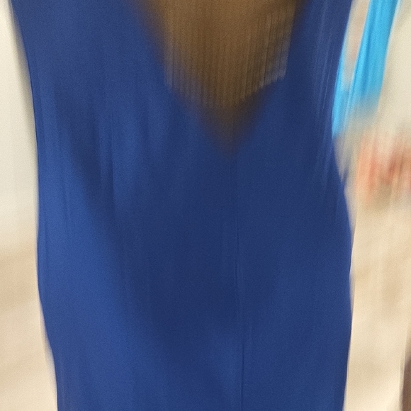 Vintage Royal Blue Maxi Dress - Picture 5 of 10